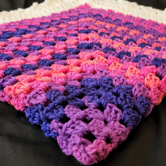 Handmade Crochet Flamenco Baby Blanket - Picture 6 of 7